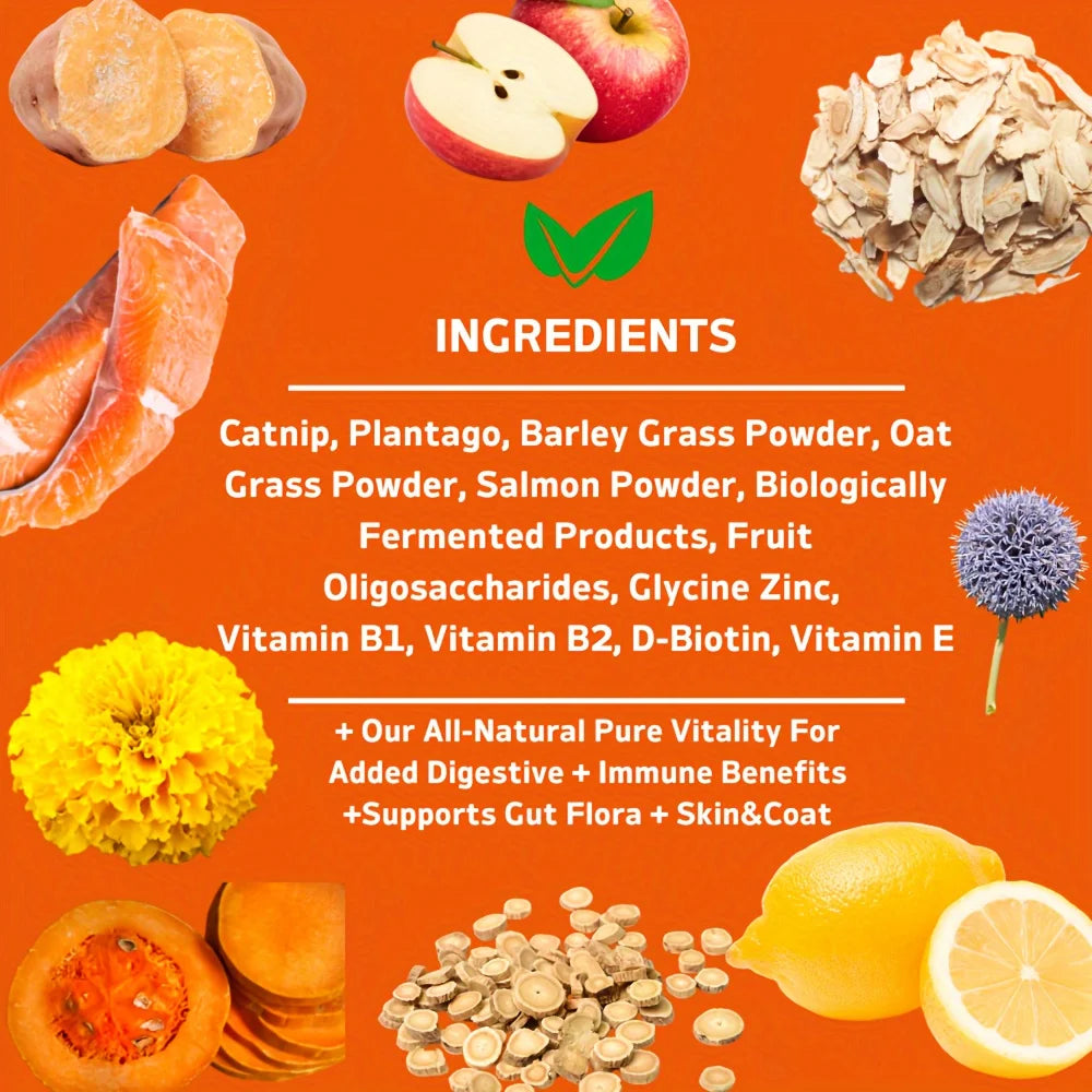 360 Chews - 3 Pack (3 x 180g/6.35oz) 540g/19.1oz - TenderTouch Cat Hairball Support Chews - Hairball Supoort Cat Treats