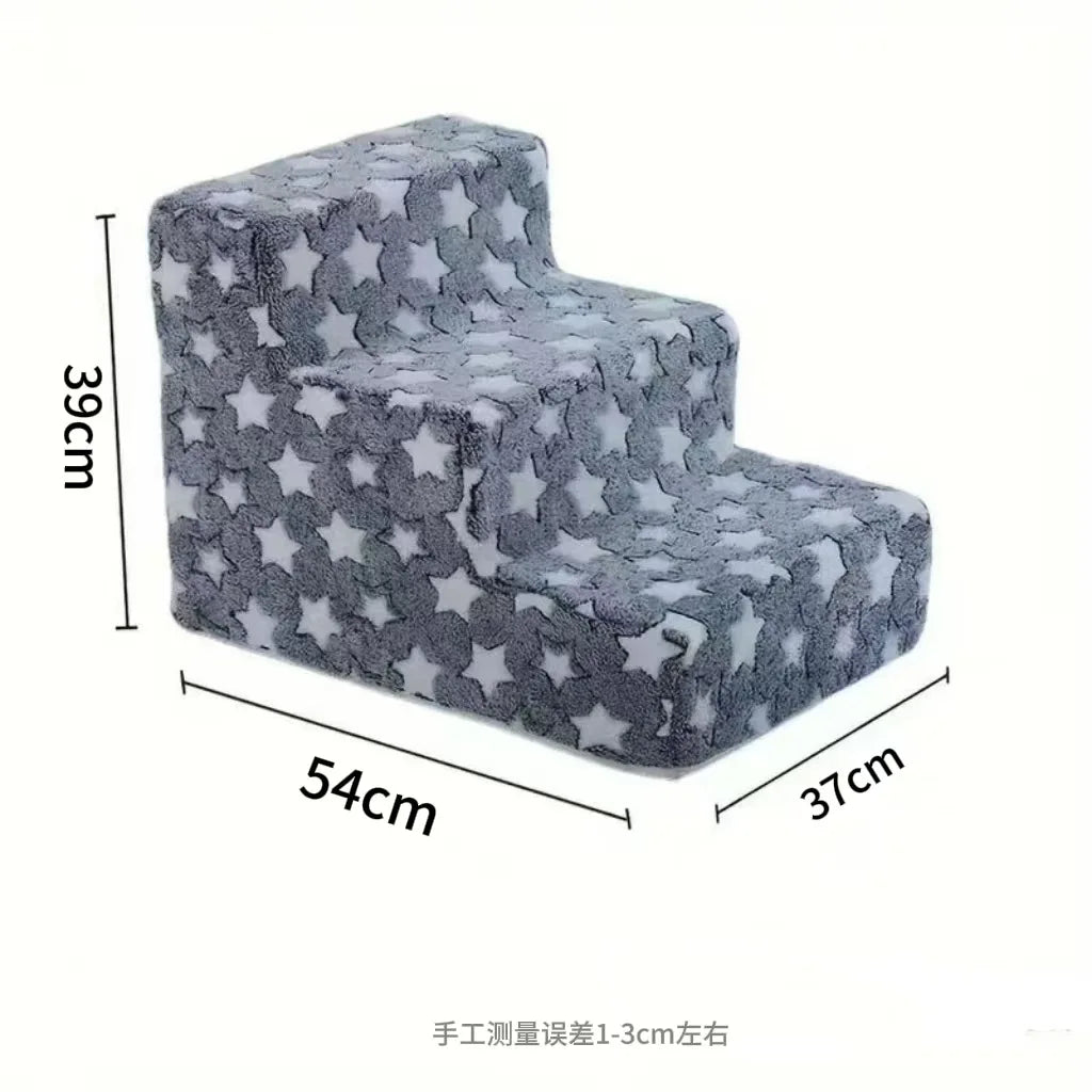 Pet Stairs For Small Dogs & Cats, Non-slip Pet Ramp Steps, Washable Pet Bedside Ladder, Indoor Pet Climbing Stairs For Puppy