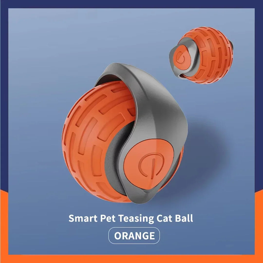 New Smart Pet Toy Ball Electric Interactive Game Automatic Jumping Rolling Ball Rechargeable Moving Puppy Cat Entertainment Toy