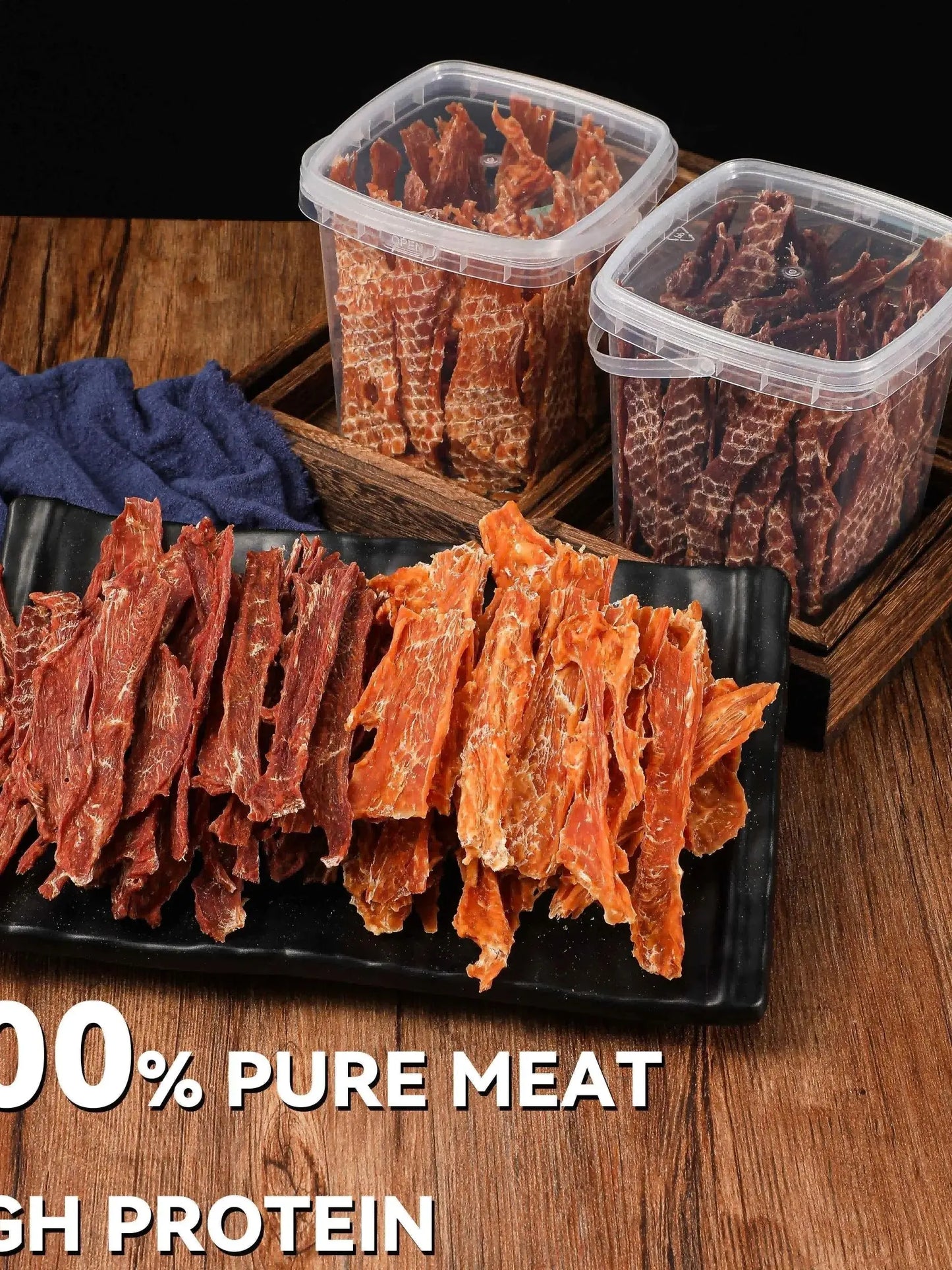 Dog Treats chicken Jerky 1lb,Pet Snacks - Natural High Protein Meat Dried Strips - Best Chews for Training Small & Large Dogs -