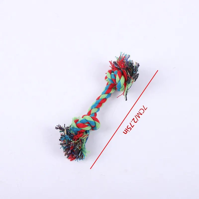 Dog Toy Pet Molar Bite-resistant Cotton Rope Knot for Small Dog Puppy Relieving Stuffy Cleaning Teeth Pet Chew Toys 2030