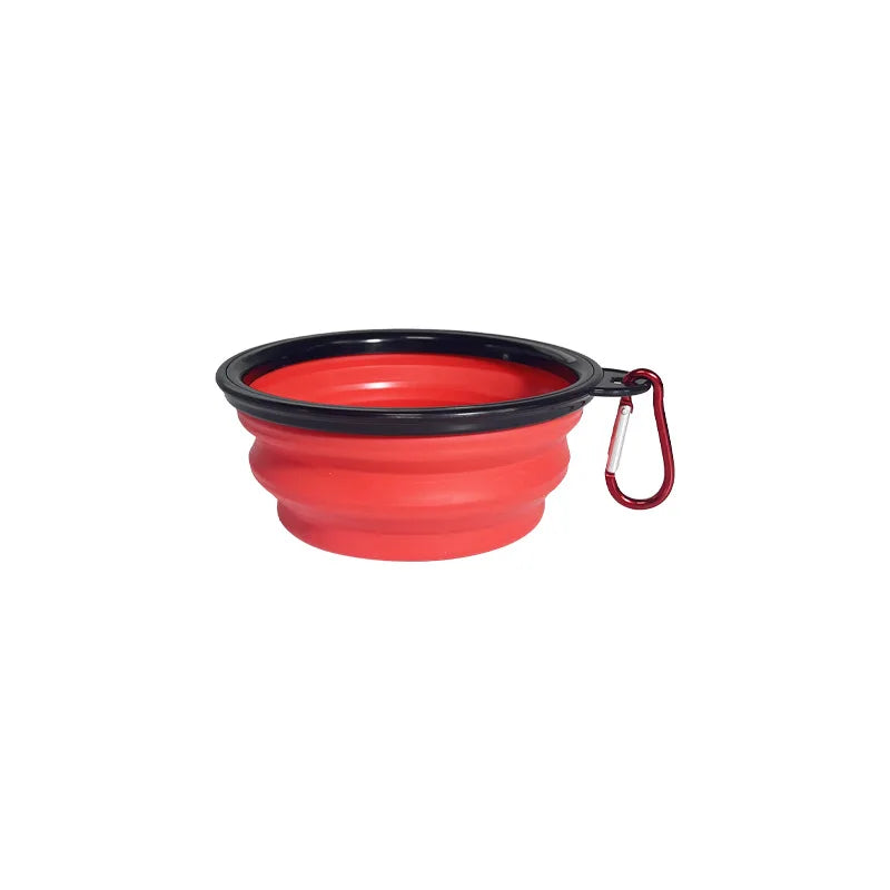 Easy taking portable Pet Food Bowl for Cats And Dog TPE foldable Collapsible Travel Outdoor Water Food plate for Pets