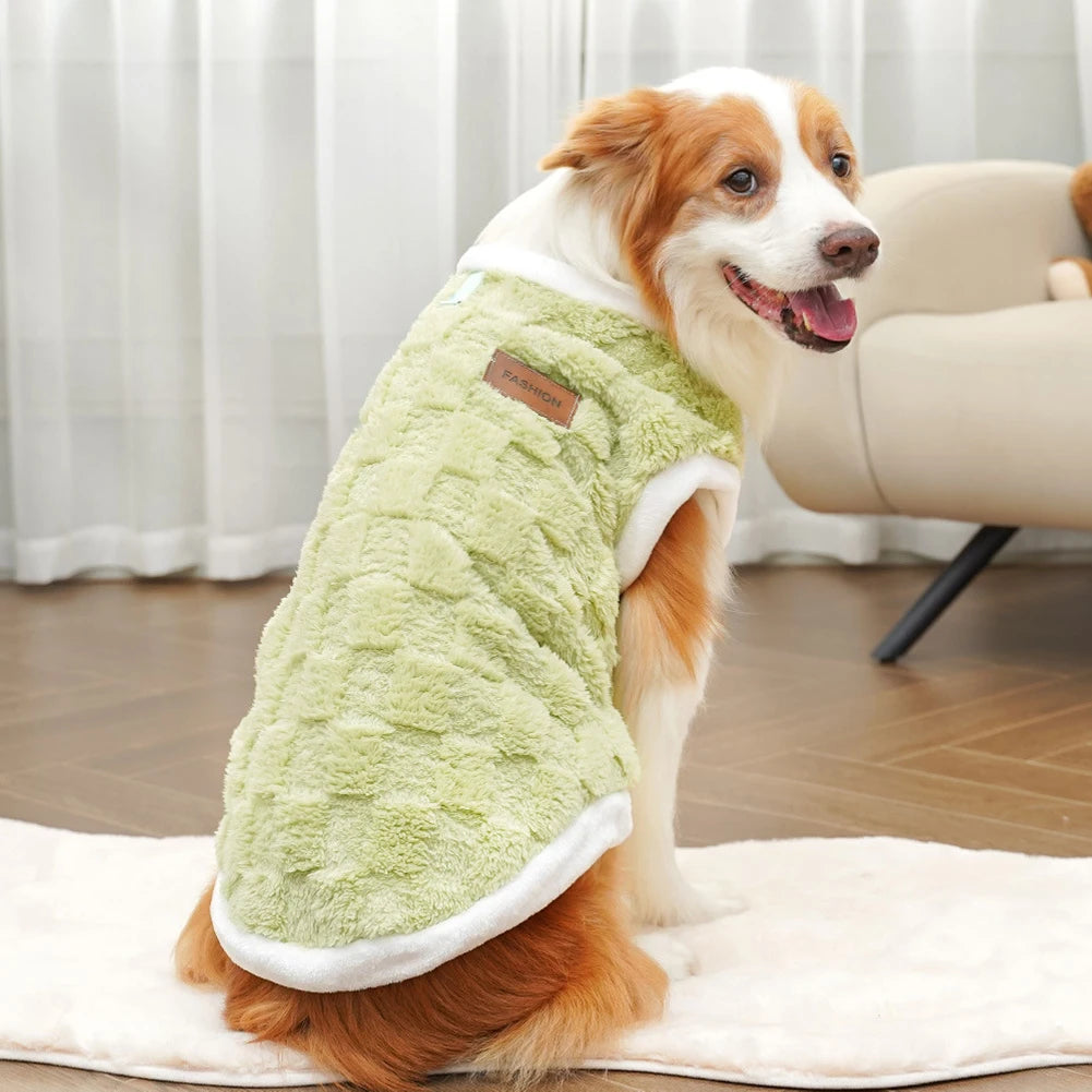 S-8XL Pet Dog Warm Flannel Clothes1.5-25kg Dog Clothes Pajamas Winter Coat Pet Clothes For Medium and Large Dogs