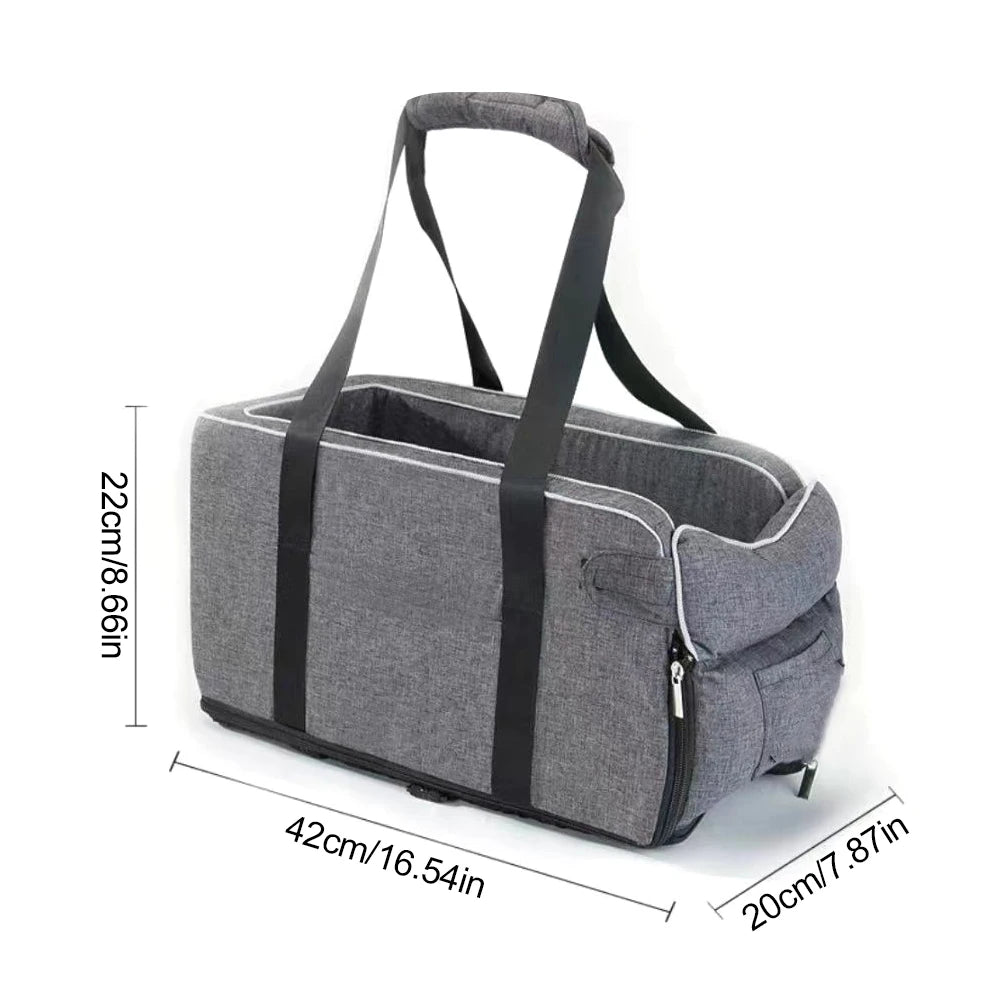 Removable And Washable Car Dog Bed, Portable Pet Car Mat For Outdoor Use, Car Travel Safety seat, Center Console, Front Seat