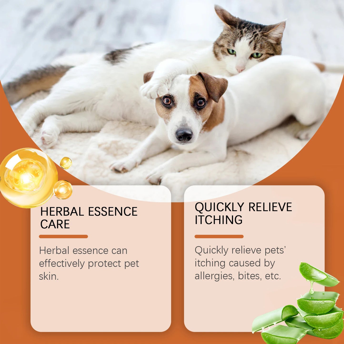Yegbong Pet Relief Itching Cream Gentle Nourishing Protece Pet Skin Reduce Discomfort Quick Absorbed Pet Soothing Itching Cream