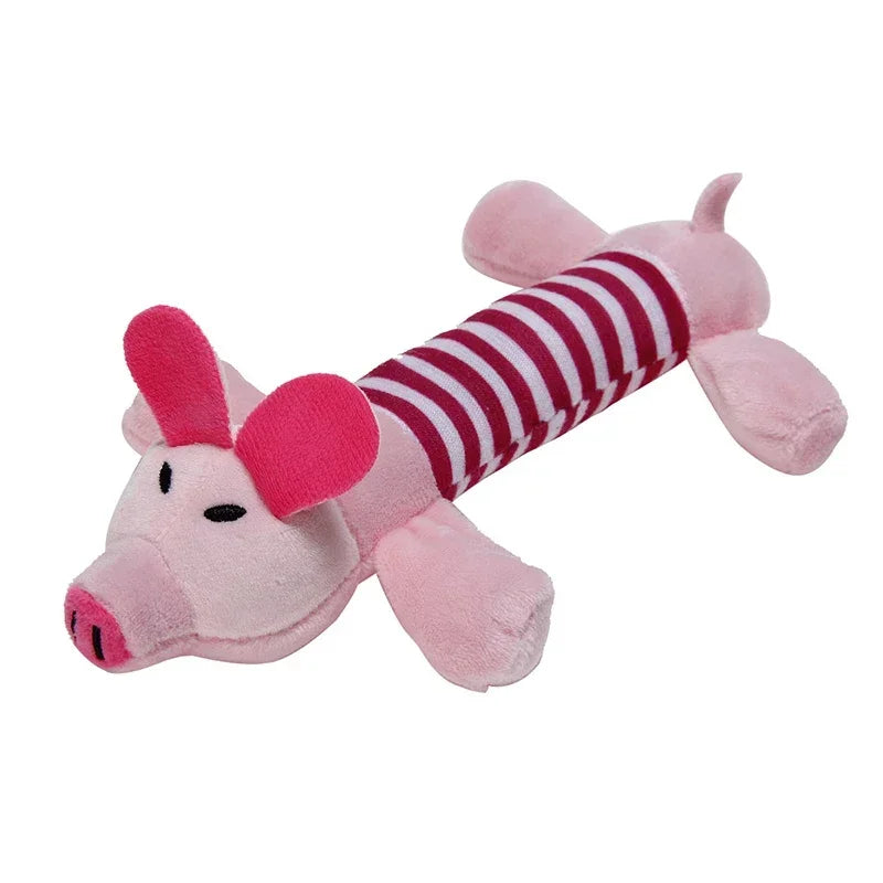 Animals Shape Plush Dog Toy Bite Resistant Squeaky Toys for Small Dogs Interactive Chew Molar Toy Sound Pet Accessories Toy dog