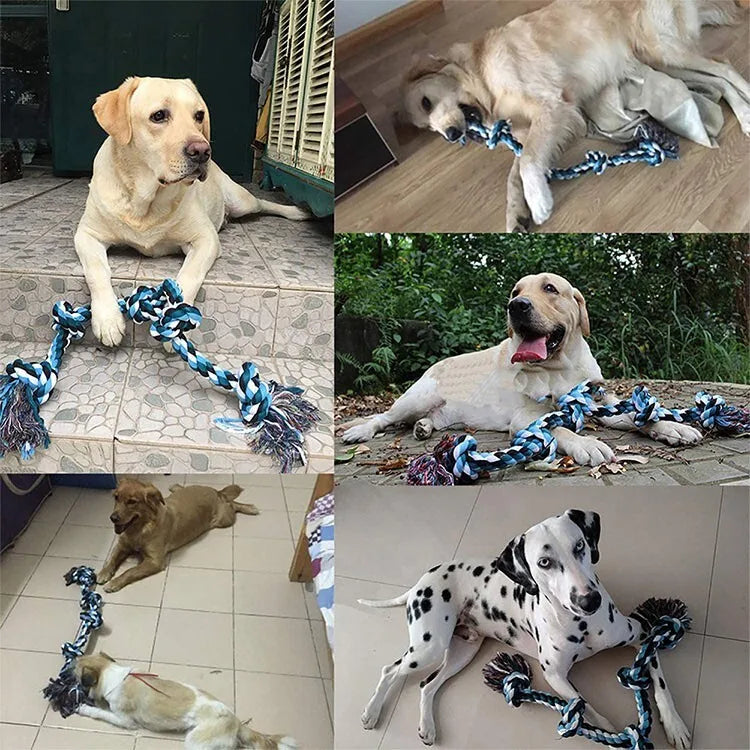 Heavy Duty Dog Rope Toy for Medium Large Breeds Aggressive Chewers 3 Feet Durable Chew Resistant Tug of War Pet Training Toy for