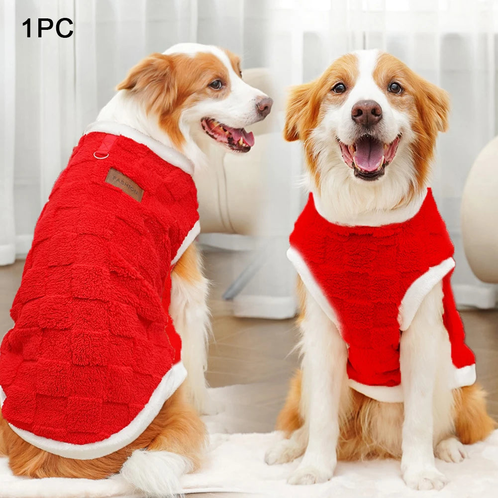 S-8XL Pet Dog Warm Flannel Clothes1.5-25kg Dog Clothes Pajamas Winter Coat Pet Clothes For Medium and Large Dogs