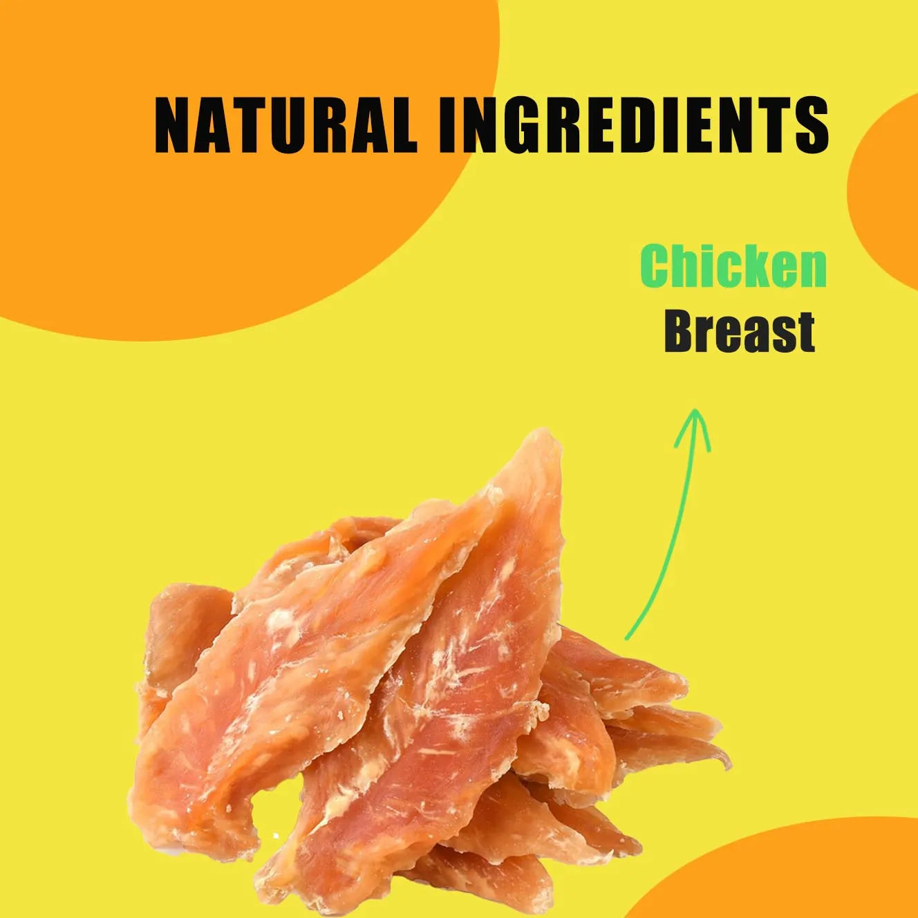 Dog Treats chicken Jerky 1lb，Pet Snacks - Natural High Protein Meat Dried Strips - Best Chews for Training Small & Large Dogs -