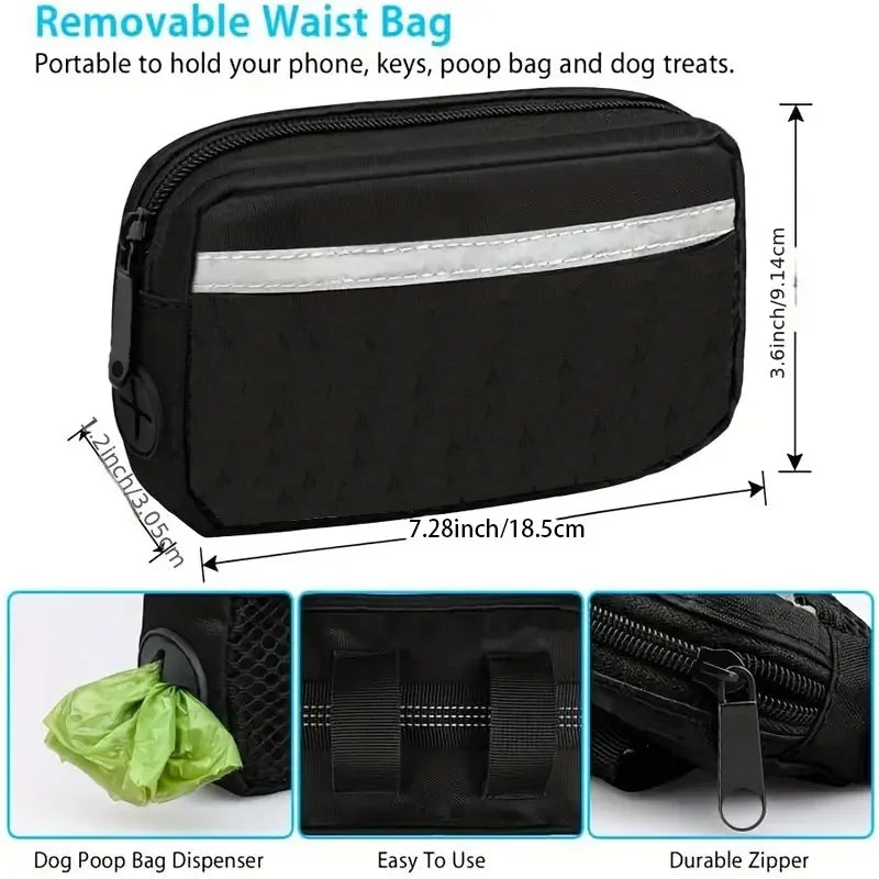 Stay Hands-Free & Safe with Our Adjustable Dog Running Leash - Perfect for Medium & Large Dogs