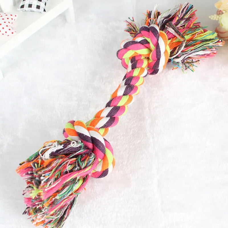 Dog Toy Pet Molar Bite-resistant Cotton Rope Knot for Small Dog Puppy Relieving Stuffy Cleaning Teeth Pet Chew Toys 2030