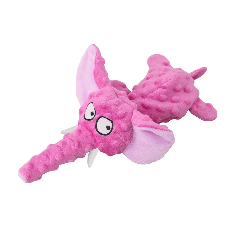 Plush Toys Squeak Pet Elephant Shell Durable Toy Dogs Chew Interactive Stuffingless Indestructible Dog Sound Toy Puppy Supplies