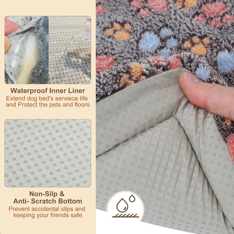 Dog Bed Crate Pad 48 x 30 inch Washable Dog Crate Mat for XXLarge Sized Dogs AntiSlip Pet Crate Bed Kennel Pad Durable Cozy Pup