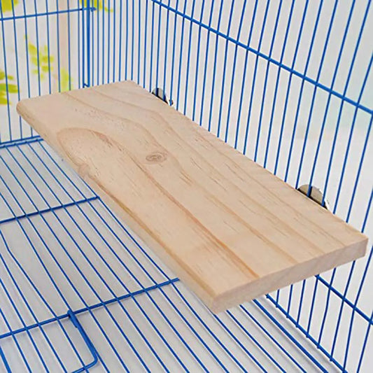 Wood Stand Platform Pet Hamster Perches Paw Grinding Springboard (L)