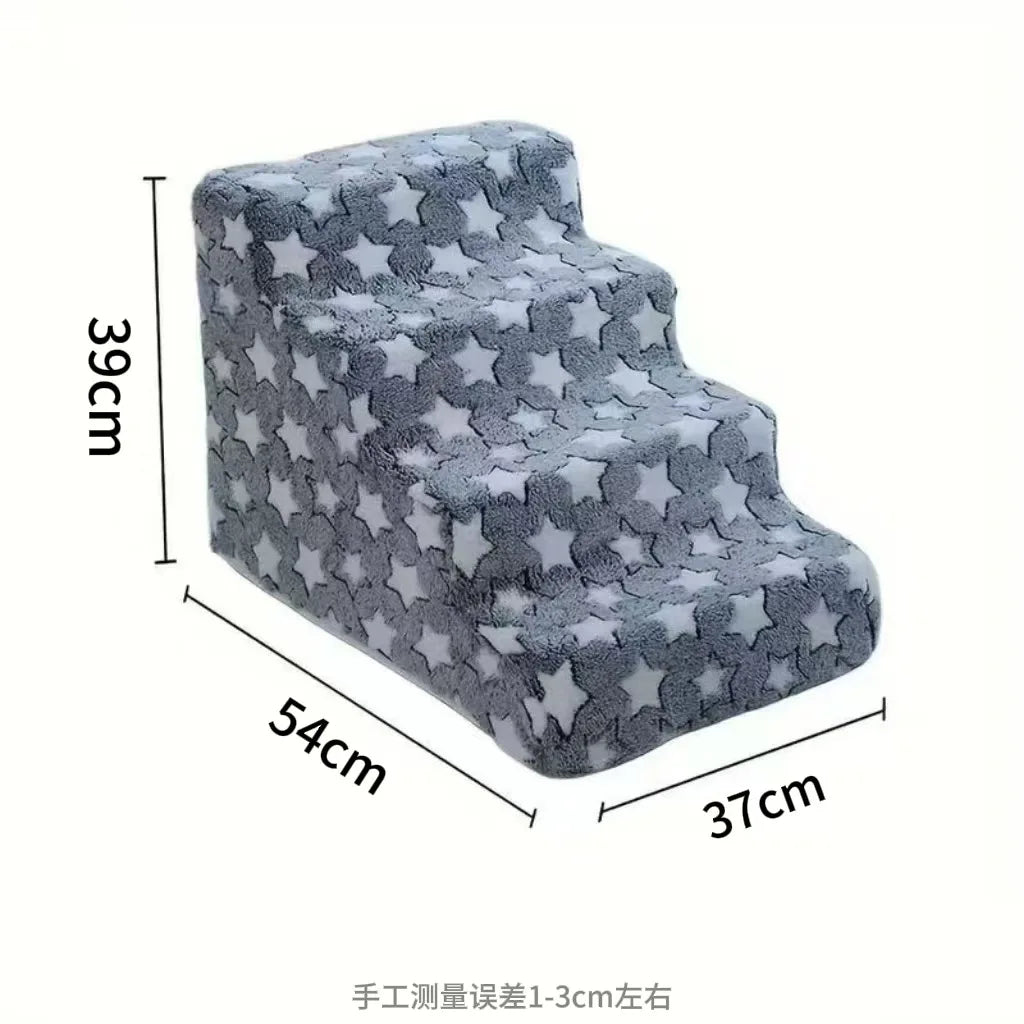 Pet Stairs For Small Dogs & Cats, Non-slip Pet Ramp Steps, Washable Pet Bedside Ladder, Indoor Pet Climbing Stairs For Puppy