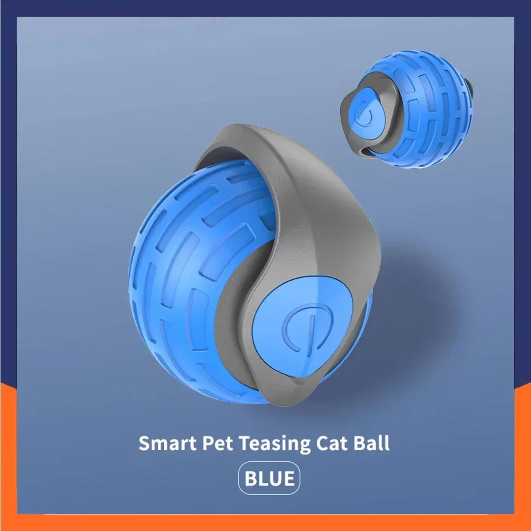 New Smart Pet Toy Ball Electric Interactive Game Automatic Jumping Rolling Ball Rechargeable Moving Puppy Cat Entertainment Toy