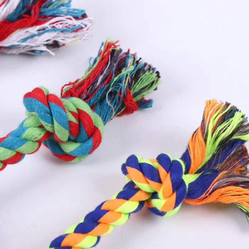 Dog Toy Pet Molar Bite-resistant Cotton Rope Knot for Small Dog Puppy Relieving Stuffy Cleaning Teeth Pet Chew Toys 2030