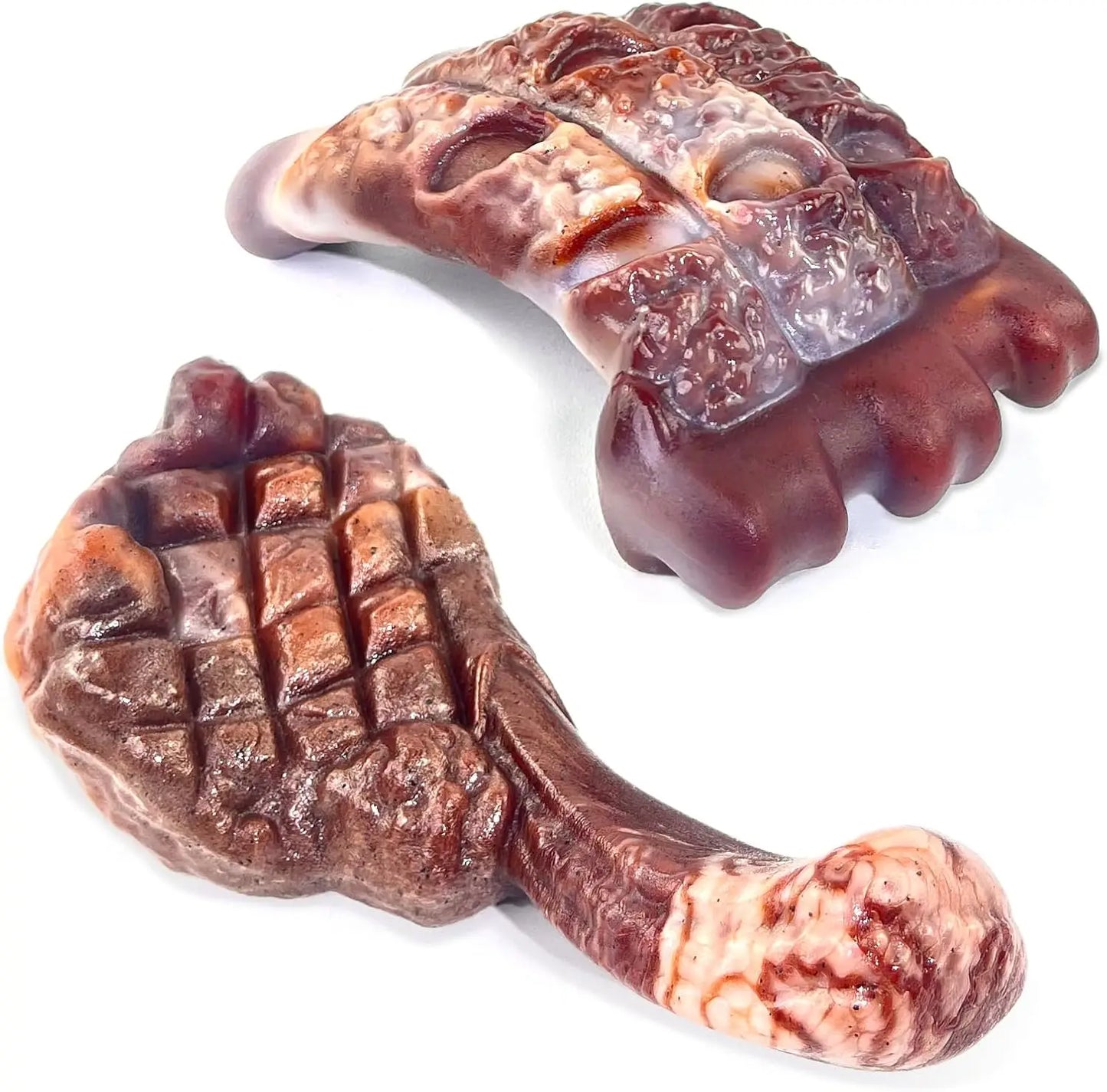 2-Pack Tough Nylon Dog Chew Toys: Indestructible for Aggressive Large Breed Chewers, Keeps Them Busy.