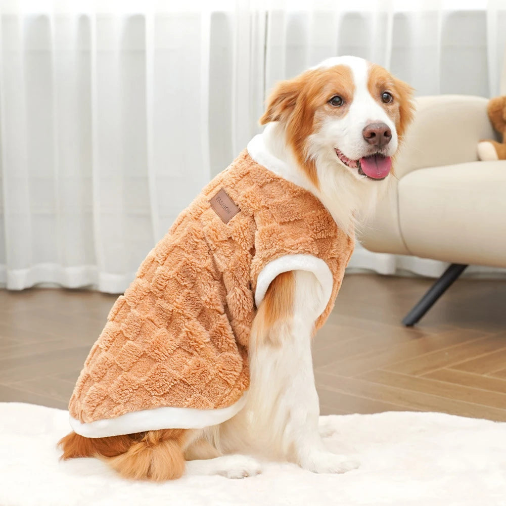 S-8XL Pet Dog Warm Flannel Clothes1.5-25kg Dog Clothes Pajamas Winter Coat Pet Clothes For Medium and Large Dogs