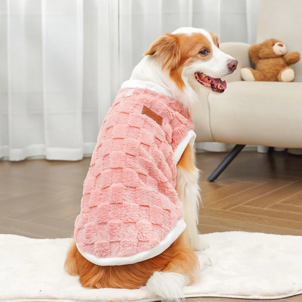 S-8XL Pet Dog Warm Flannel Clothes1.5-25kg Dog Clothes Pajamas Winter Coat Pet Clothes For Medium and Large Dogs