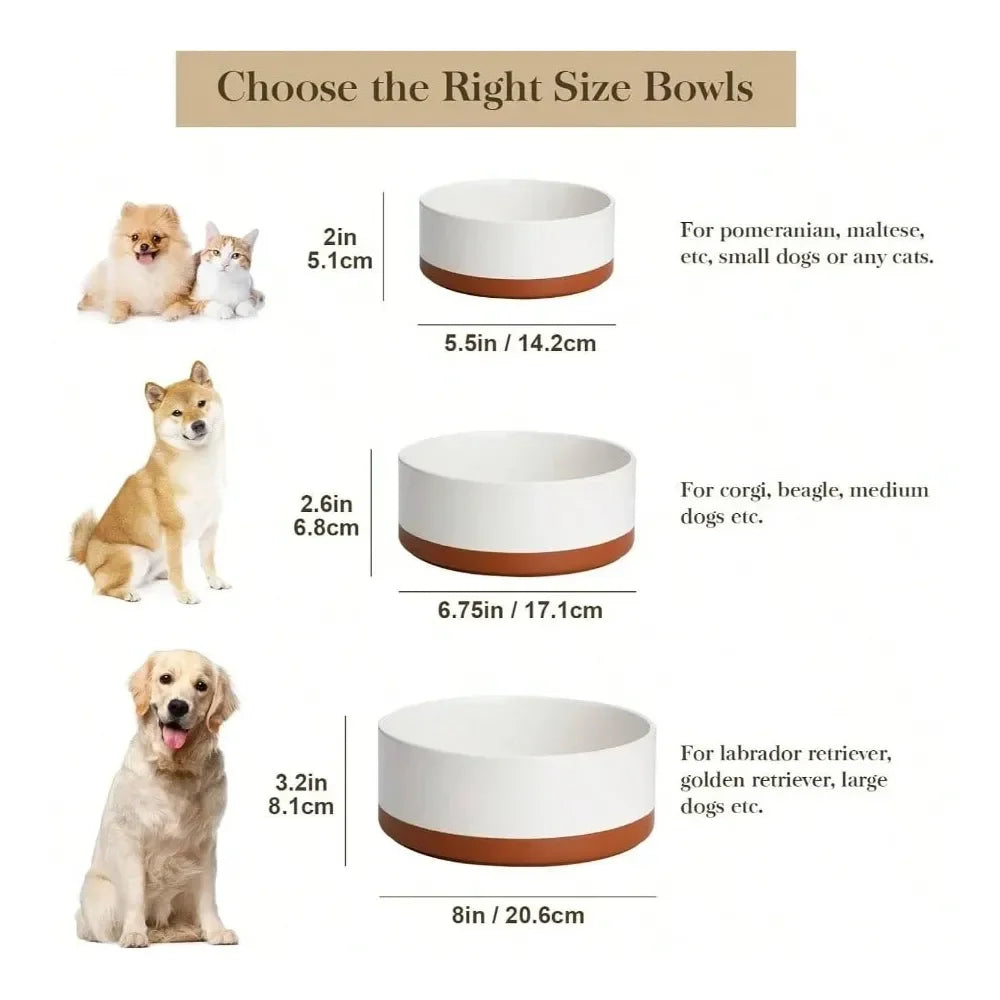 Dog Supplies Dogs Accessories Dog Bowls, Dog Food Dish With Wood Stand Non Slip, 14oz, Pet Basic Bowls Your Puppy, Small Dogs Or