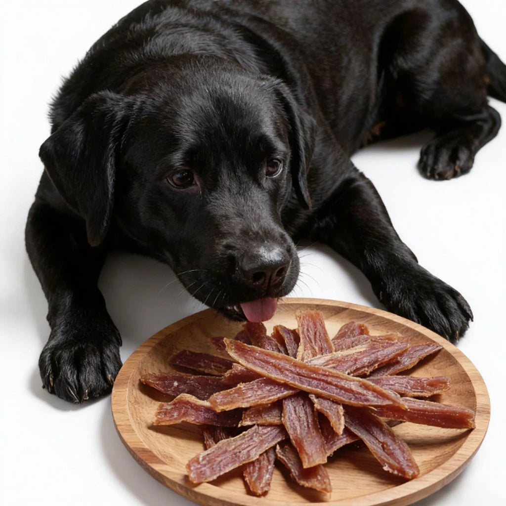Dog Treats Duck Jerky 1lb，Pet Snacks - Natural High Protein Meat Dried Strips - Best Chews for Training Small & Large Dogs - Bul