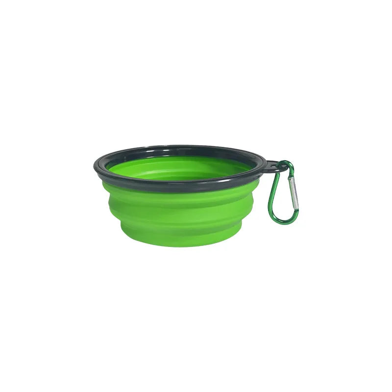 Easy taking portable Pet Food Bowl for Cats And Dog TPE foldable Collapsible Travel Outdoor Water Food plate for Pets