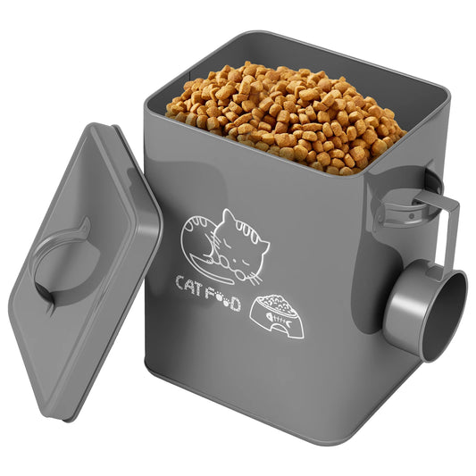 Dog and Cat Food Storage Container Large Capacity Solid Pet Food Container Practical Dog Treat Holder Organizer for Home