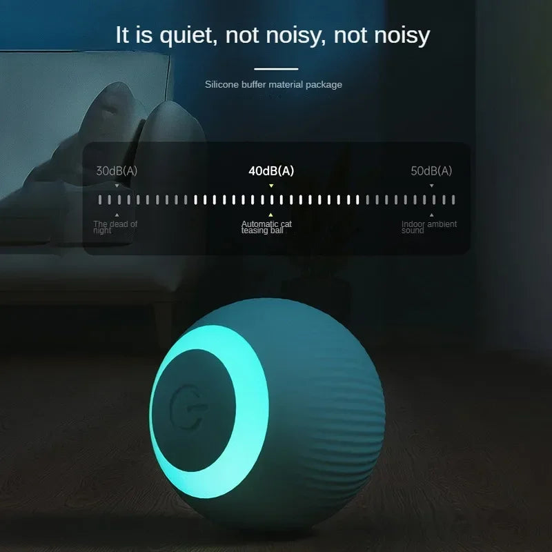 Automatic Moving Cats Toy Interactive Ball Rechargeable Rolling Electric Ball Home Pet Accessories Things for Supplies Cats toy