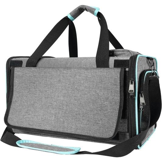 SoftSided Small Pet Air Travel Carry Bag for Cats and Tiny Dogs Up to 12lbs TSA Approved Cat Carrier for Alaska Airlines and So
