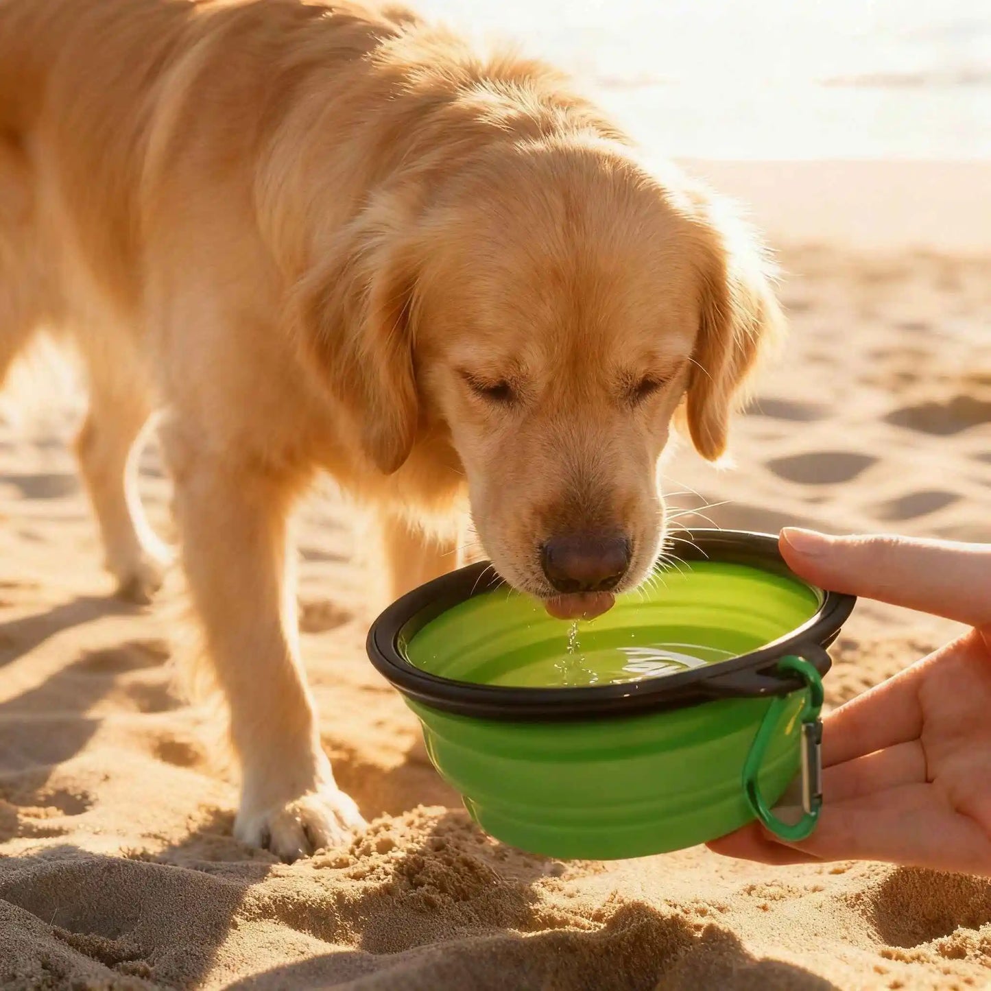 Easy taking portable Pet Food Bowl for Cats And Dog TPE foldable Collapsible Travel Outdoor Water Food plate for Pets