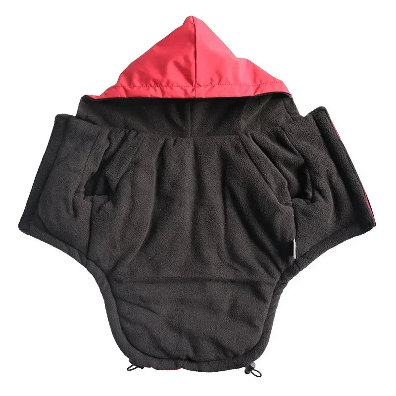Reflective Pet Clothes Autumn Winter Pet Dog Waterproof Warm Coat Cotton Hooded Jacket The Dog Face Small Dog Clothes Roupa pet