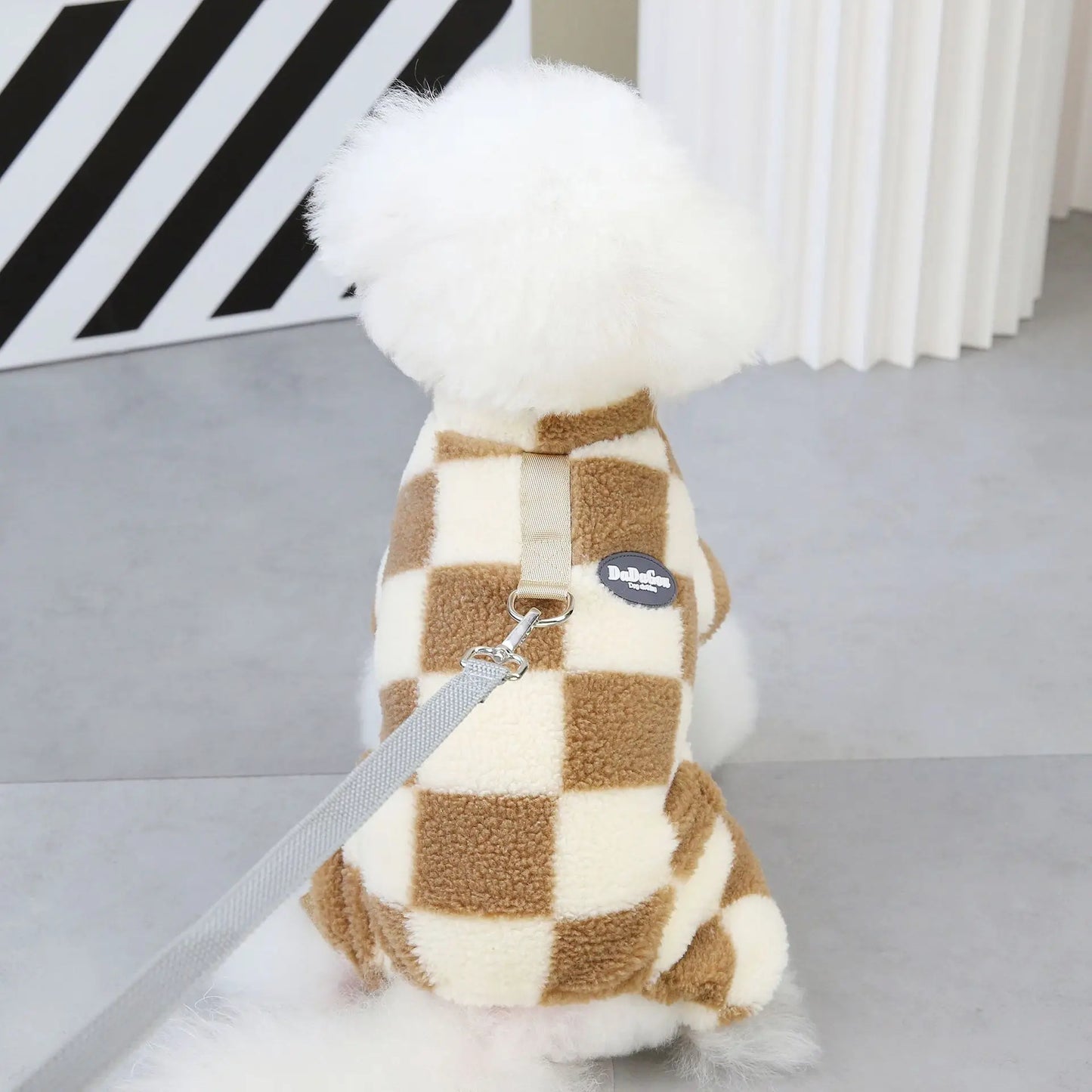 Coral Fleece Dog Overalls Autumn Warm Puppy Jumpsuit Winter Boy Dog Clothes for Small Dogs Pet Costume Chihuahua Yorkie Pajamas