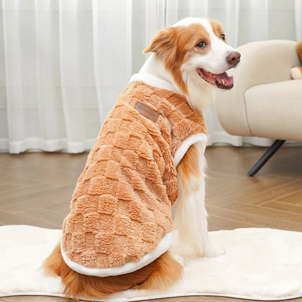 S-8XL Pet Dog Warm Flannel Clothes1.5-25kg Dog Clothes Pajamas Winter Coat Pet Clothes For Medium and Large Dogs