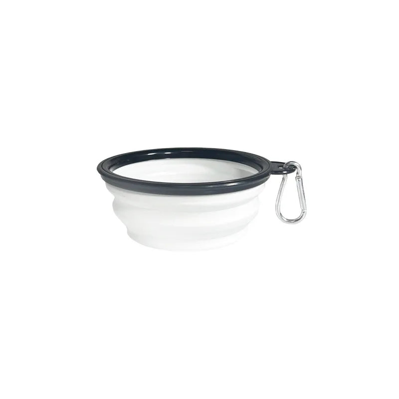 Easy taking portable Pet Food Bowl for Cats And Dog TPE foldable Collapsible Travel Outdoor Water Food plate for Pets