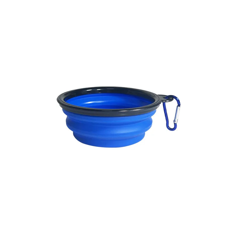 Easy taking portable Pet Food Bowl for Cats And Dog TPE foldable Collapsible Travel Outdoor Water Food plate for Pets