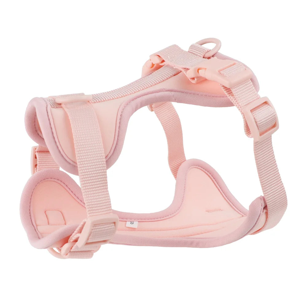 Double Dog Leash PVC Comfortable and breathable Dog Harness and leash set Adjustable Chest Strap Collars-f- Harnesses & Leashes