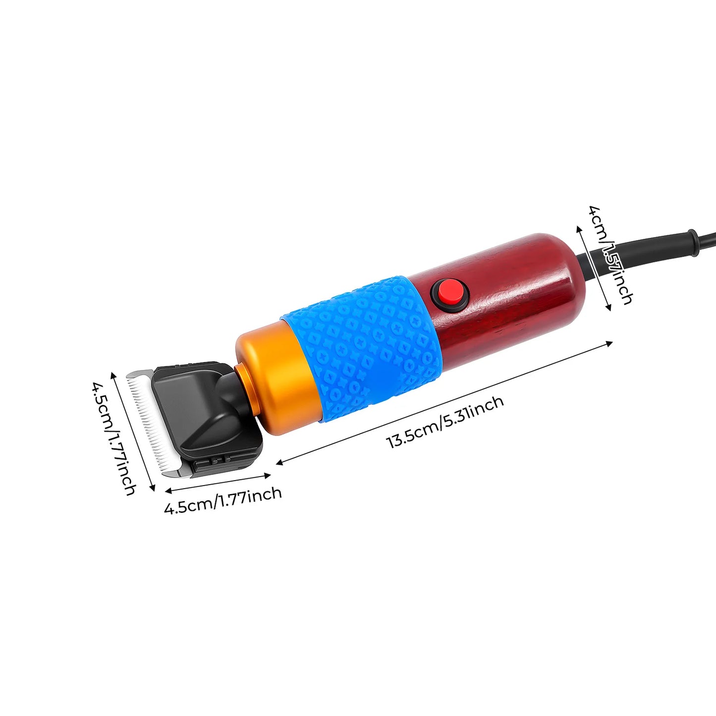 36W Professional Dog Clipper Cat Hair Trimmer Pet Grooming Kit Adjustable Clipper Comb & Detachable Blades Trimmer