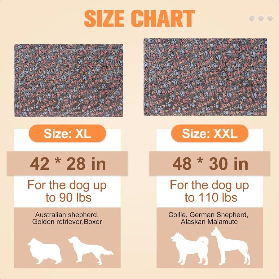 Dog Bed Crate Pad 48 x 30 inch Washable Dog Crate Mat for XXLarge Sized Dogs AntiSlip Pet Crate Bed Kennel Pad Durable Cozy Pup