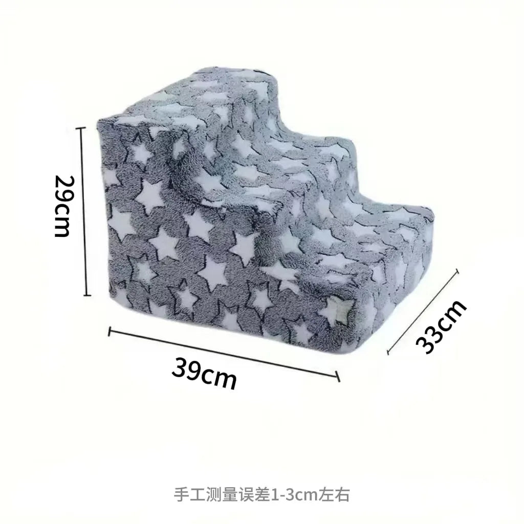 Pet Stairs For Small Dogs & Cats, Non-slip Pet Ramp Steps, Washable Pet Bedside Ladder, Indoor Pet Climbing Stairs For Puppy